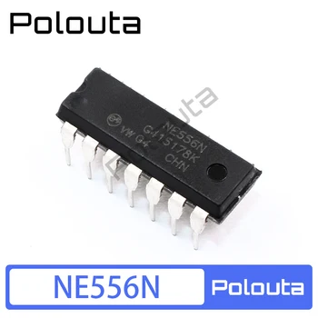 10 Шт Polouta NE556N DIP-14 Программируемый Таймер И Микросхема Генератора Комплекты Акустических Компонентов Arduino Nano Интегральные Схемы