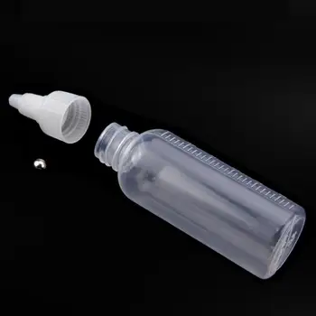 10x Пустая многофункциональная бутылка для отжима 60 мл с завинчивающейся крышкой для использования в моделях