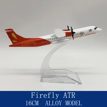 16 см Модель 1:400 Из Литого Под Давлением Сплава Air Air ATR-72 Malaysia Firefly Propeller Airline Display Toys Модель С Подставкой Для Вентиляторов