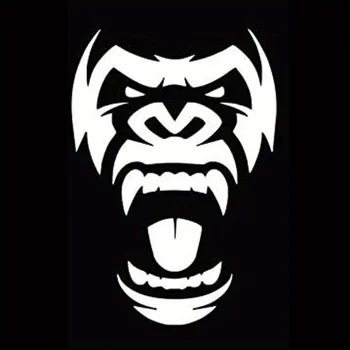 Маскирующие знаки Автомобильные аксессуары Наклейка Don't Mess Me Gorilla Angry Face s Для Ноутбука Бутылка Грузовик Мотоцикл Автомобиль Краска Окно