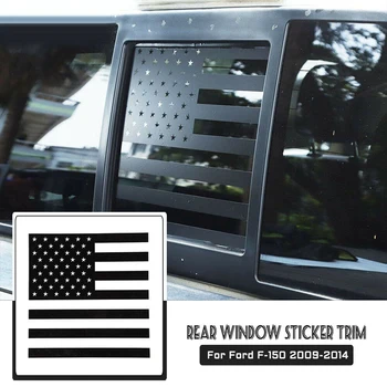 Наклейка с американским флагом сзади посередине, виниловая накладка для Ford F150 F-150 2009-2014 Аксессуары для интерьера